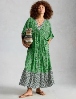 Printed Maxi Beach Dress