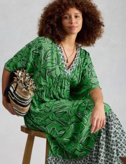 Printed Maxi Beach Dress