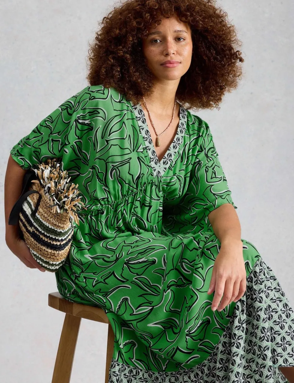 Printed Maxi Beach Dress