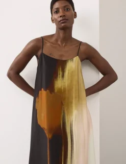 Printed Maxi Cami Slip Dress