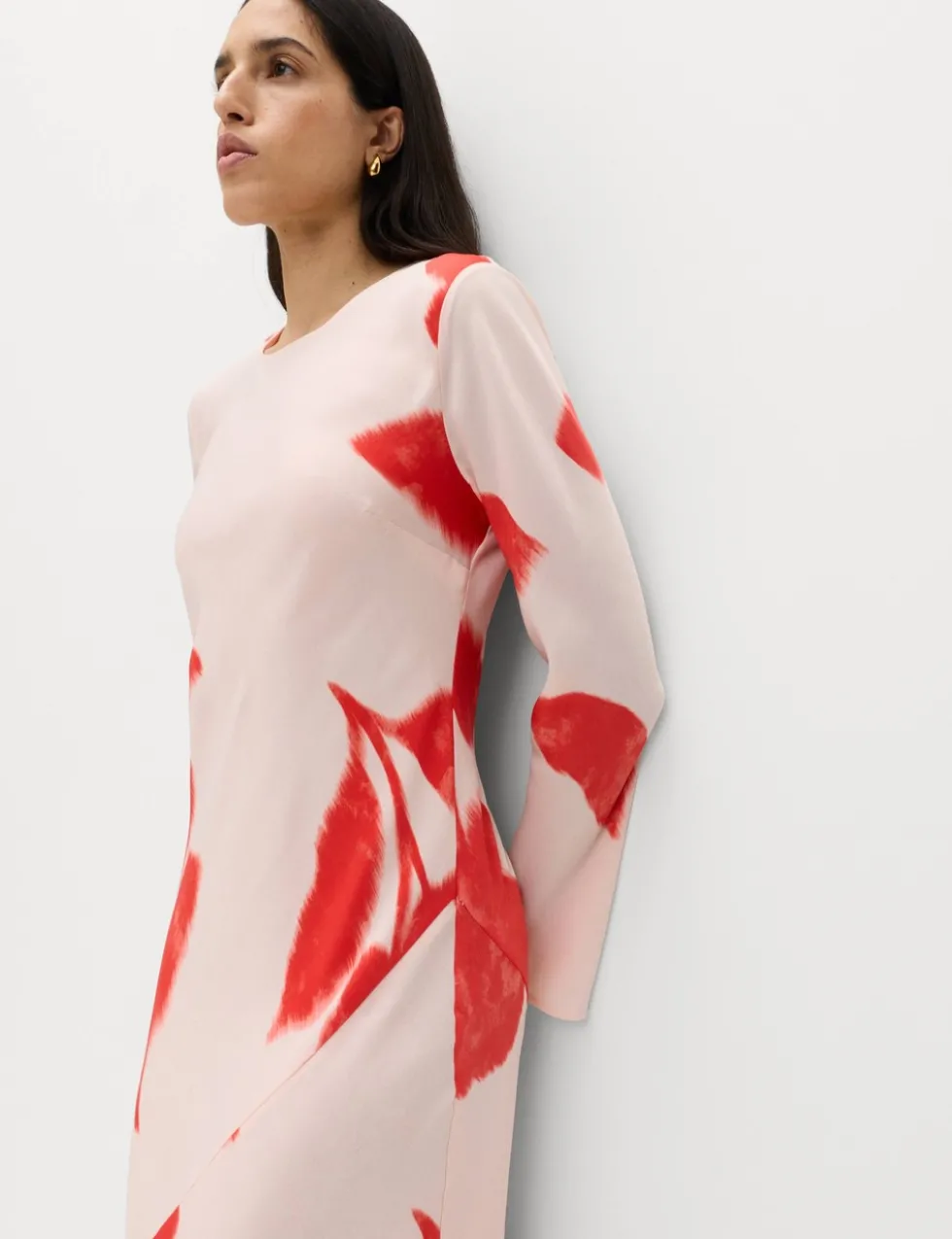 Printed Midaxi Column Dress