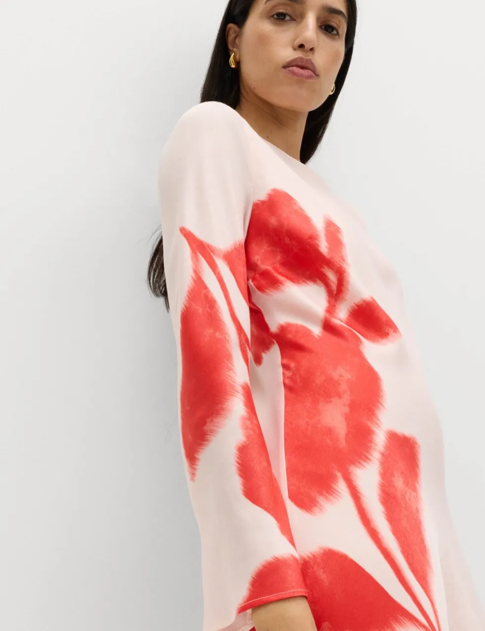 Printed Midaxi Column Dress
