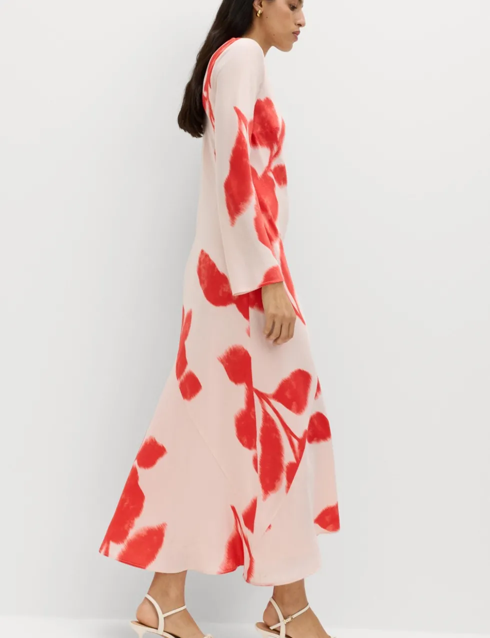 Printed Midaxi Column Dress
