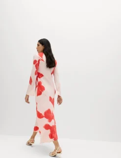 Printed Midaxi Column Dress