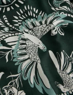 Printed Midi A-Line Skirt