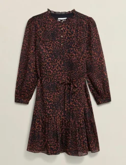 Printed Mini Waisted Dress