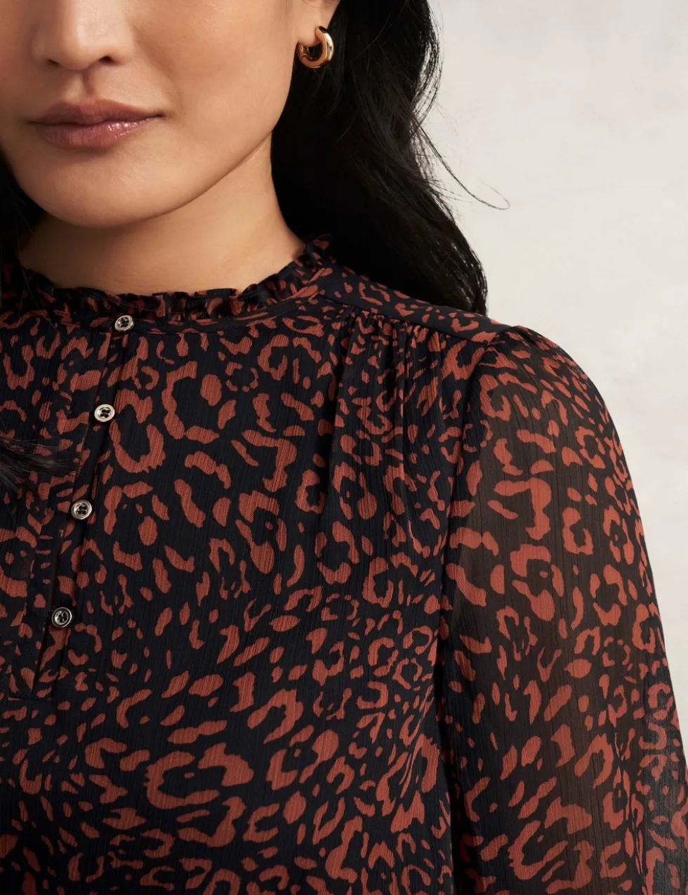 Printed Mini Waisted Dress