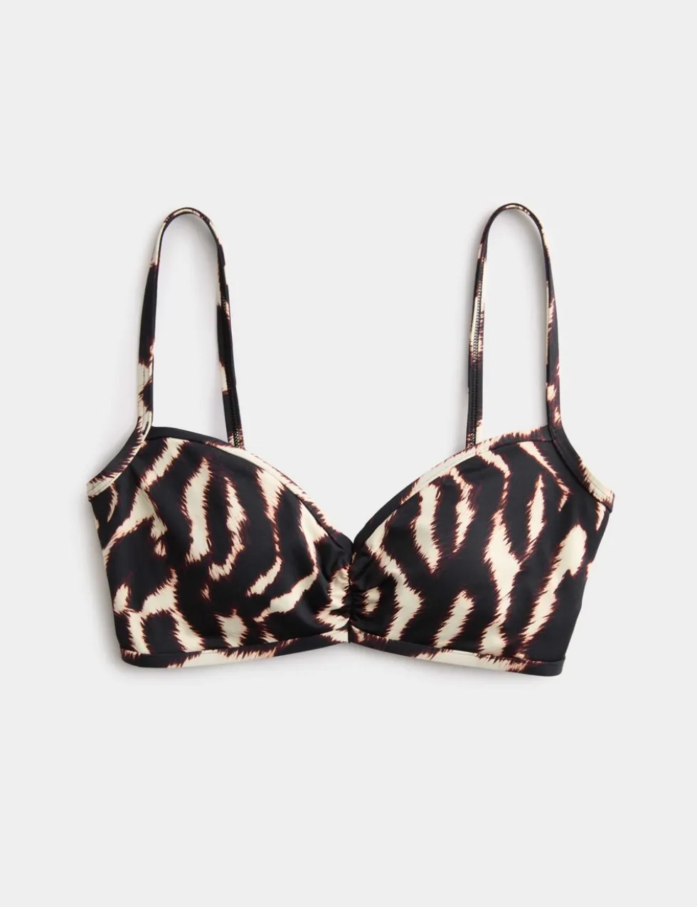 Printed Plunge Bikini Top