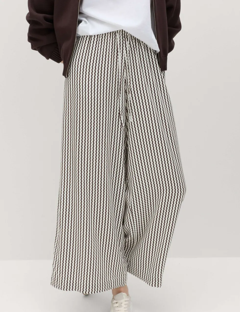 Printed Pull On Wide Leg Culottes