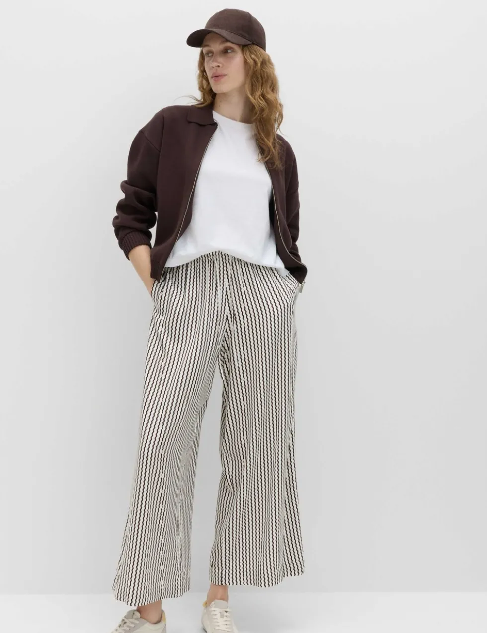 Printed Pull On Wide Leg Culottes