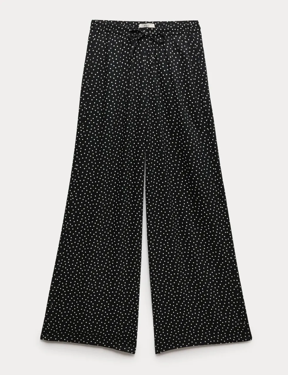 Printed Pull On Wide Leg Trousers