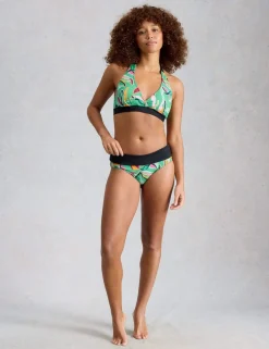 Printed Reversible Halterneck Bikini Top