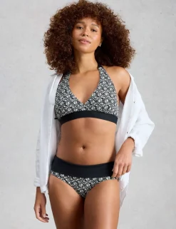 Printed Reversible Halterneck Bikini Top