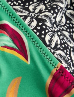 Printed Reversible Halterneck Bikini Top