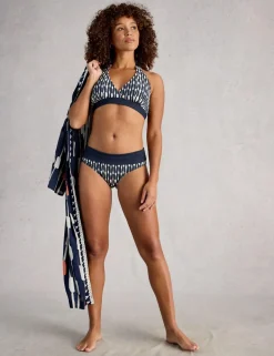 Printed Reversible Roll Top Bikini Bottoms