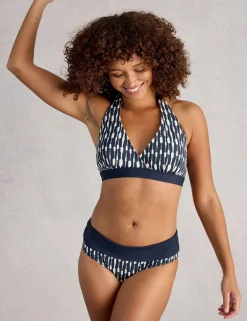 Printed Reversible Triangle Bikini Top