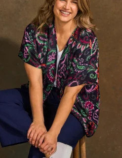 Printed Short Kimono