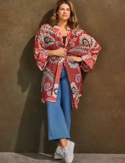 Printed Short Kimono