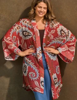Printed Short Kimono