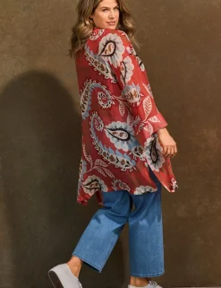 Printed Short Kimono
