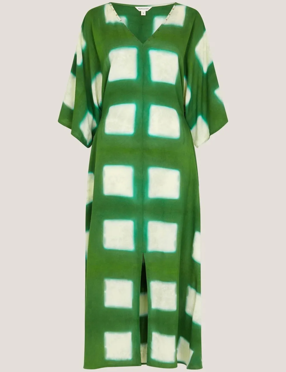 Printed V-Neck Maxi Kaftan