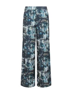 Printed Wide Leg Trousers