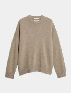 Pure Cashmere Crew Neck Relaxed Jumper