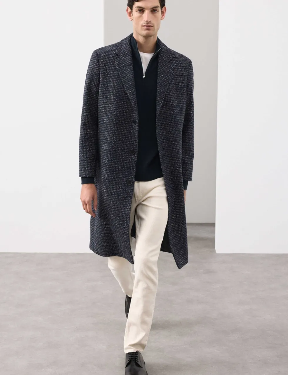 Pure Cashmere Half Zip Jumper