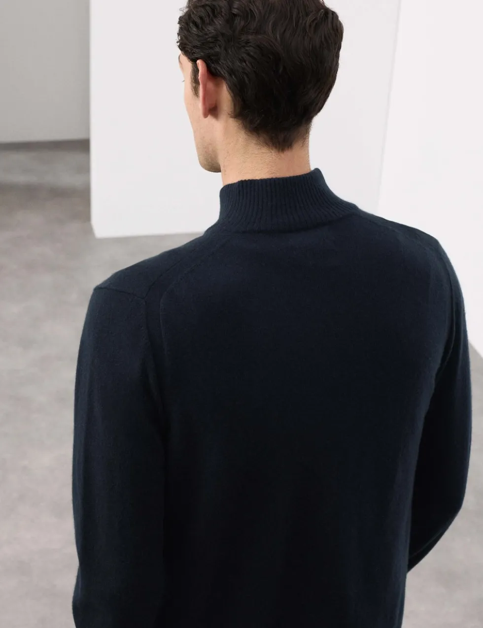 Pure Cashmere Half Zip Jumper