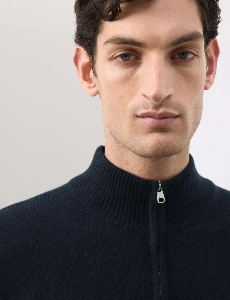 Pure Cashmere Half Zip Jumper