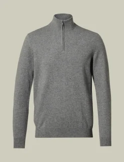 Pure Cashmere Half Zip Jumper