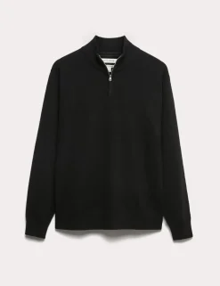 Pure Cashmere Half Zip Jumper