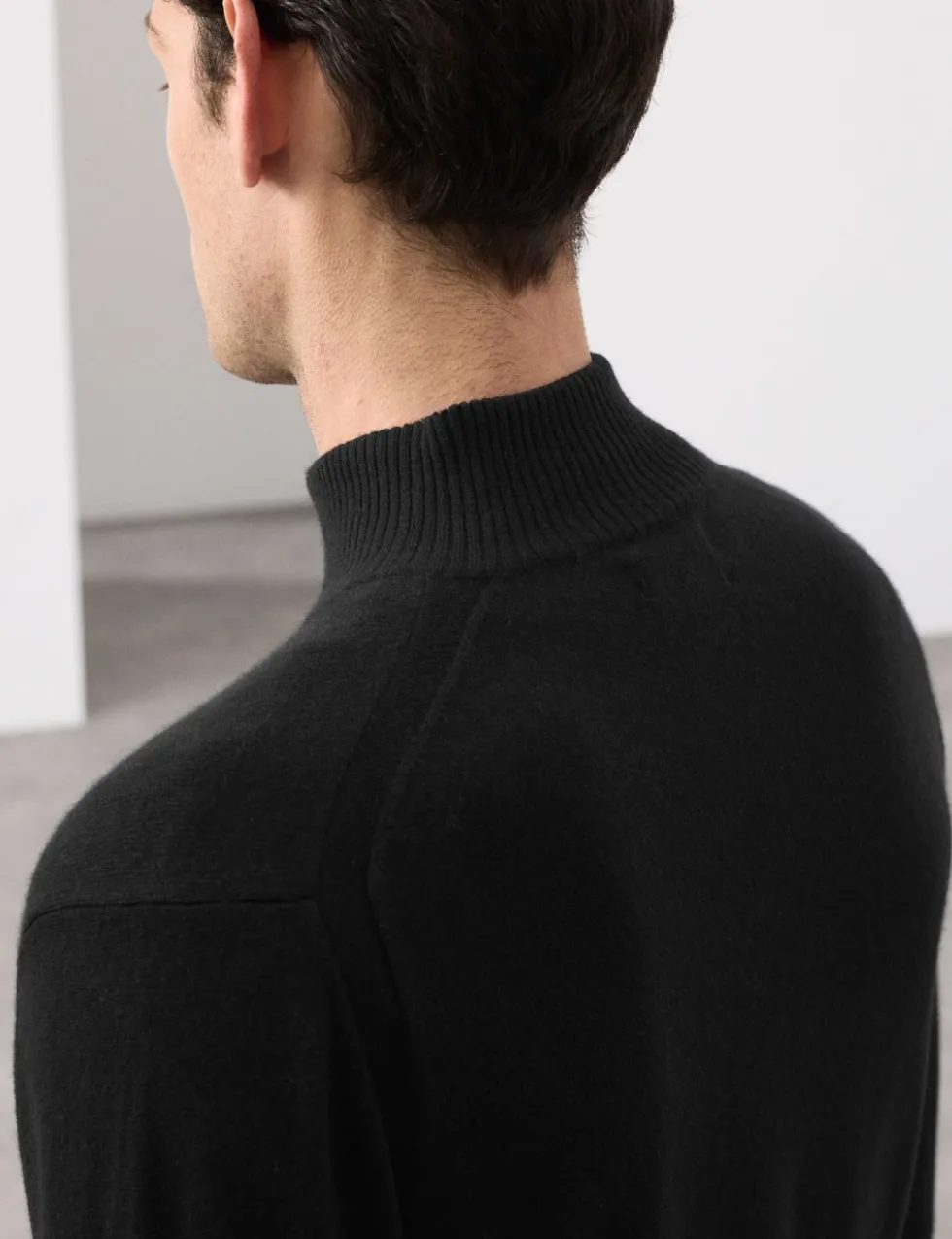 Pure Cashmere Half Zip Jumper