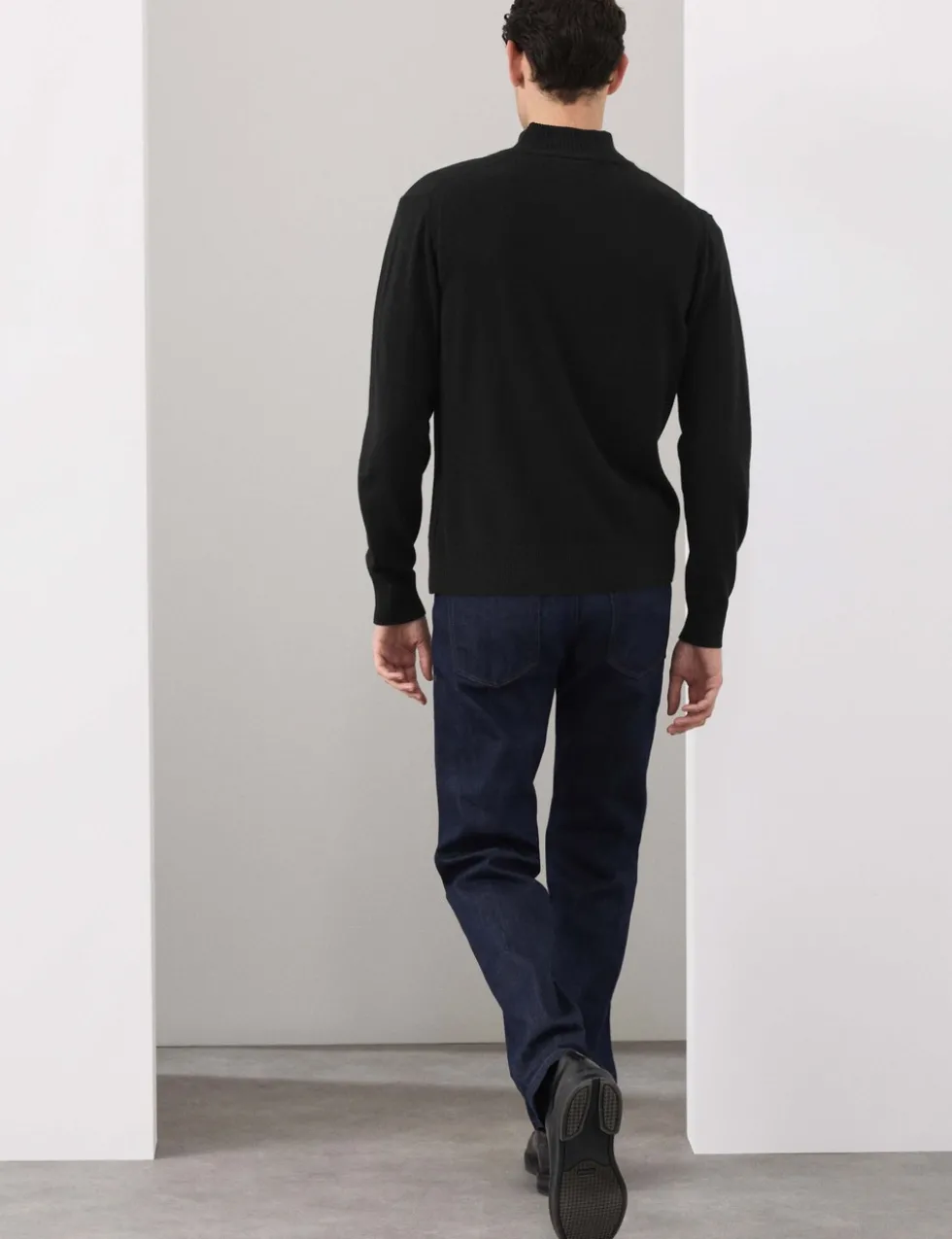 Pure Cashmere Half Zip Jumper