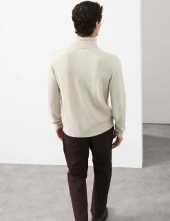 Pure Cashmere Roll Neck Jumper