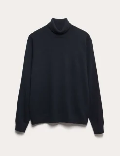 Pure Cashmere Roll Neck Jumper