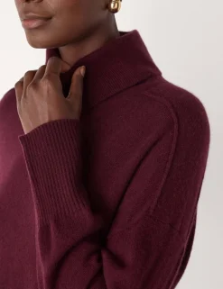 Pure Cashmere Roll Neck Jumper