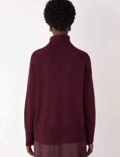 Pure Cashmere Roll Neck Jumper