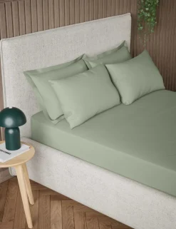 Pure Cotton 300 Thread Count Extra Deep Fitted Sheet