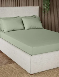 Pure Cotton 300 Thread Count Deep Fitted Sheet