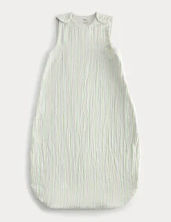 Pure Cotton 1 Tog Striped Sleeping Bag (0-3 Yrs)