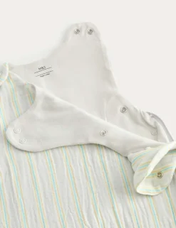 Pure Cotton 1 Tog Striped Sleeping Bag (0-3 Yrs)
