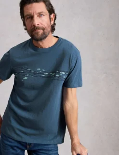 Pure Cotton Abersoch Swimming Fish T-Shirt