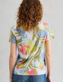 Pure Cotton Abstract Heart Print T-Shirt