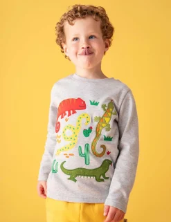 Pure Cotton Animal Applique Top (1-10 Yrs)