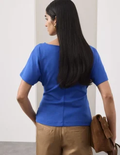 Pure Cotton Asymmetric T-Shirt