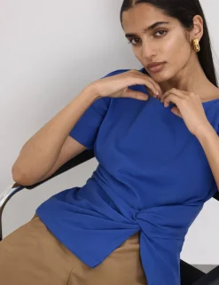 Pure Cotton Asymmetric T-Shirt