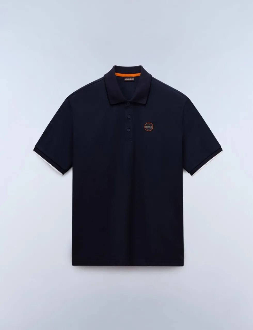 Pure Cotton Badge Polo Shirt