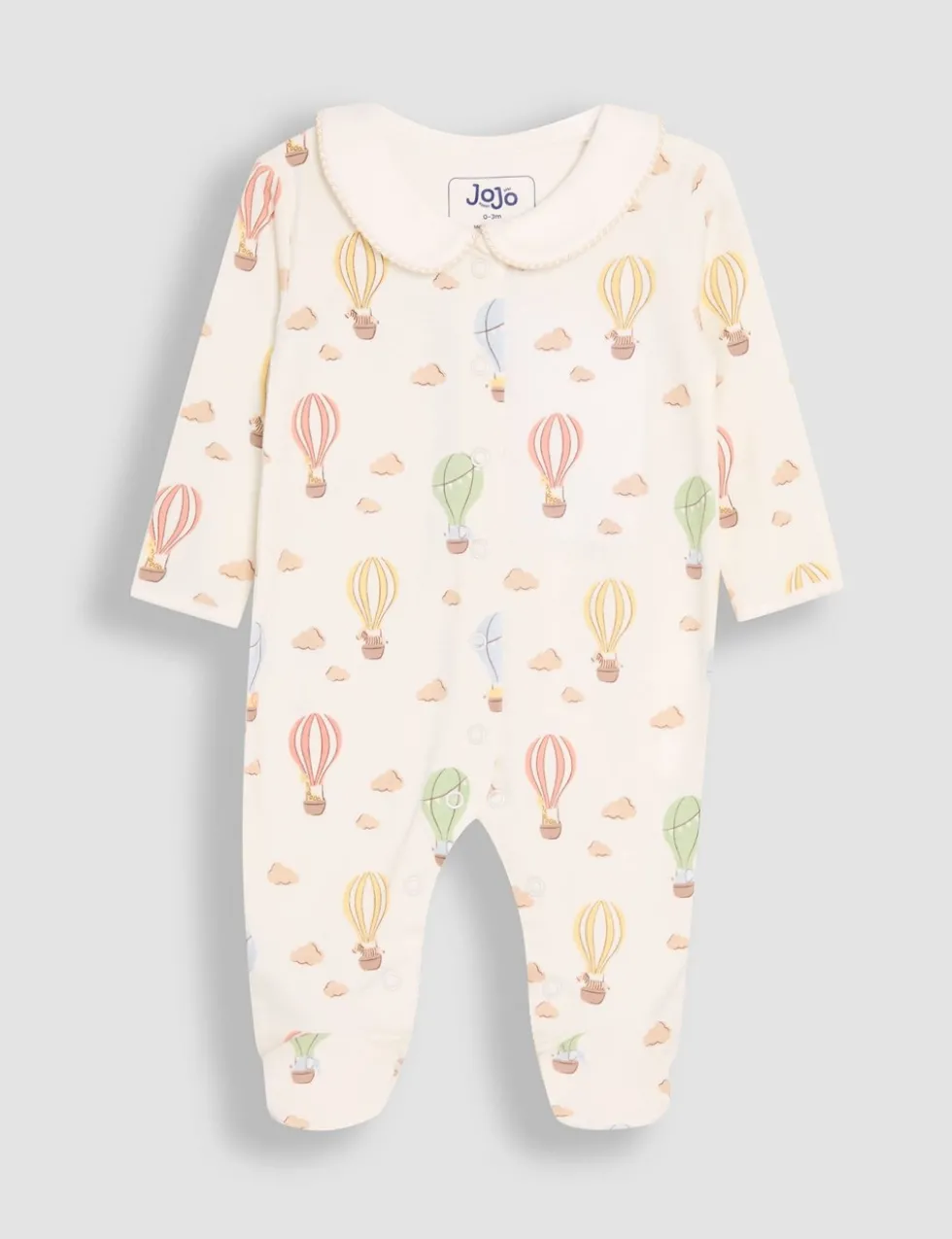 Pure Cotton Balloon Print Sleepsuit (0-18 Mths)