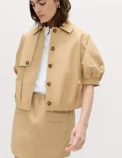 Pure Cotton Balloon Sleeve Jacket